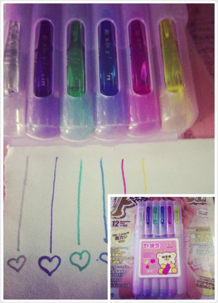 Canetinhas em gel super brilhantes 12 un